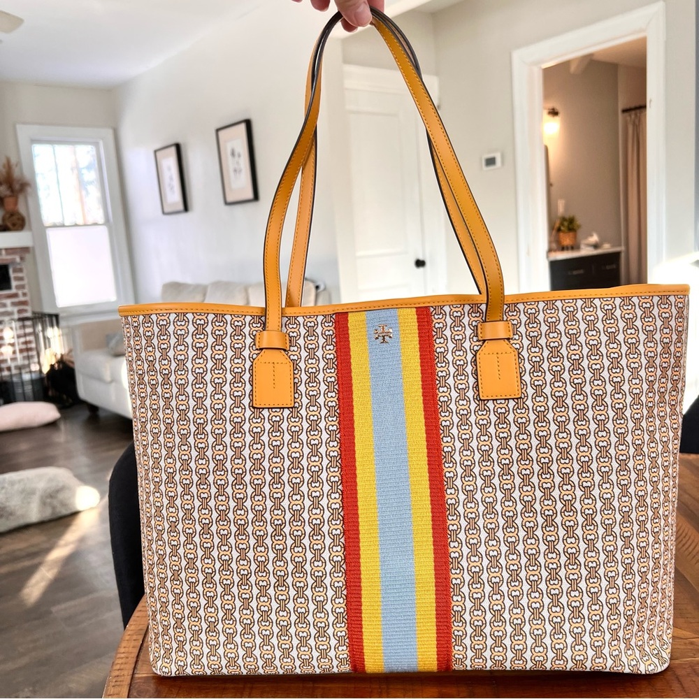 Tory Burch Gemini Link Designer Tote with Dust Bag